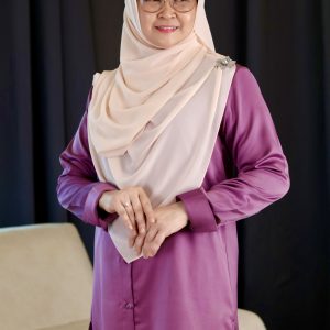 PURPLE BASEERAH PANTSUIT MUSLIMAH EXECUTIVE WEAR