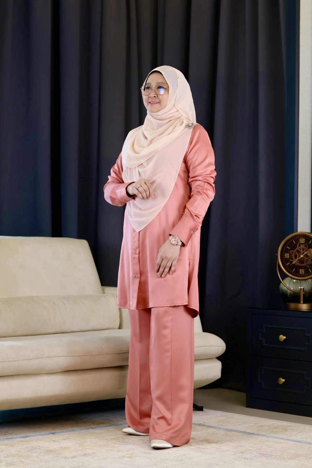 PINK BASEERAH PANTSUIT MUSLIMAH EXECUTIVE WEAR PINK BASEERAH PANTSUIT MUSLIMAH EXECUTIVE WEAR