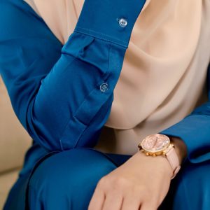 DENIM BASEERAH PANTSUIT MUSLIMAH EXECUTIVE WEAR